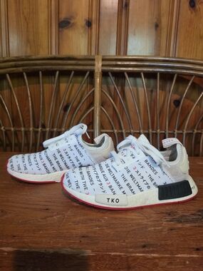 Adidas Womens White Printed NMD_1 Sneakers